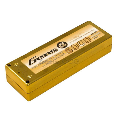 [젠스에이스] GENS ACE 6000mAh 2S 70C~140C &quot;GOLD&quot; Hard Case Lipo Battery ROAR Approved