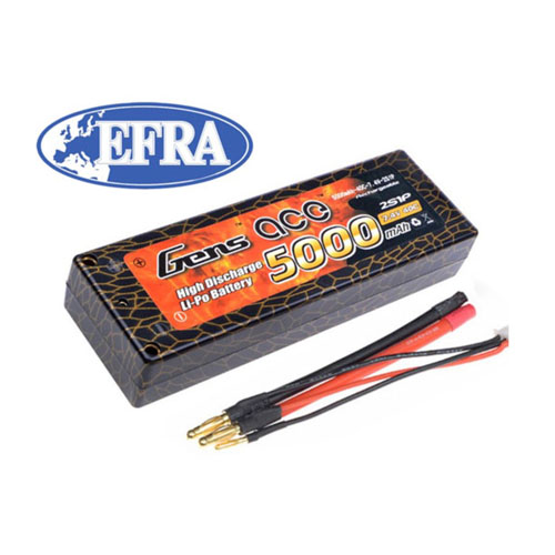 [젠스에이스] 5000mAh 2S 40C~80C 2S1P Hard Case LiPo Battery ROAR Approved