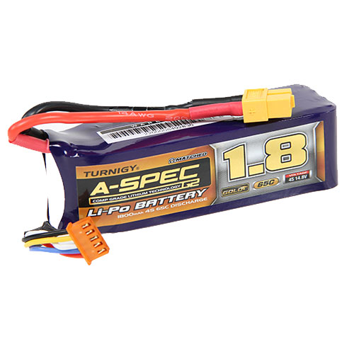 [터니지/나노텍] Turnigy nano-tech A-SPEC G2 1800mah 4S 65~130C Lipo Pack