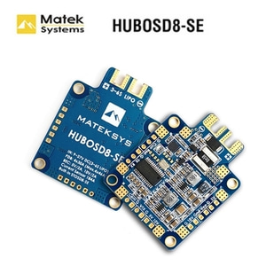 [마텍] Matek HUBOSD8-SE 3S~6S / 듀얼BEC 5V&amp;10V / STOSD8 / 184A 전류센서 통합형 파워보드